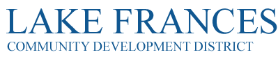 Lake Frances Community Development District Logo